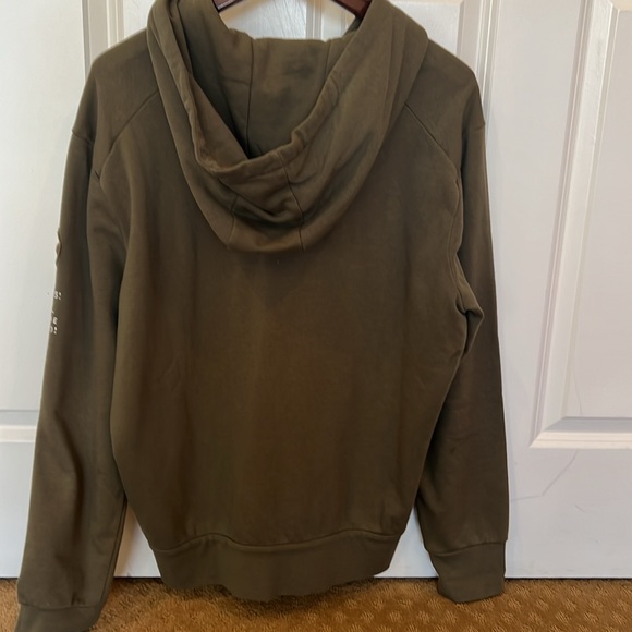 RLX Ralph Lauren full zip fleece Yosemite hoodie Olive green Large - Picture 7 of 9